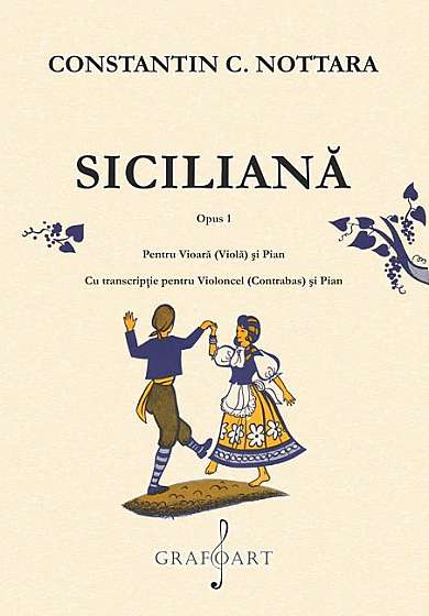 Siciliana - Opus 1, pentru vioara (viola) si pian