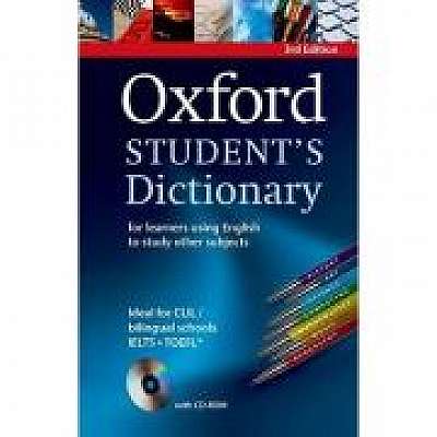 Oxford Students Dictionary 3rd Edition (for learners using English to study other subjects). Paperback with CD-ROM