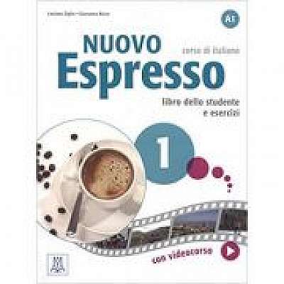 Nuovo Espresso 1 (libro + DVD)/Expres nou 1 (carte + DVD). Curs de italiana A1. Carte si exercitii pentru elevi