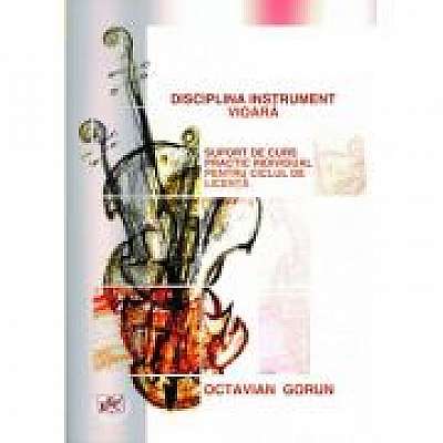 Coperta cărții Disciplina instrument vioara. Suport de curs practic individual pentru ciclul de licenta