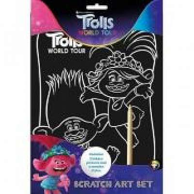 Trolls 2 Scratch Art Set - set imagini razuibile