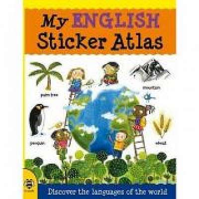 My English Sticker Atlas, Illustrated by Stu McLellan
