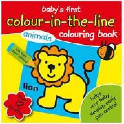 Baby's First Colour-in-the-line 2 - prima carte de colorat cu animale