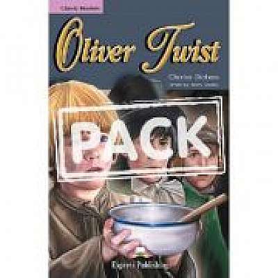 Literatura adaptata pentru copii Oliver Twist Set cu CD