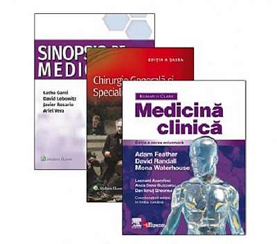 Set 3 volume - Medicina clinica - Chirurgie generala si specialitati chirurgicale - Sinopsis de medicina