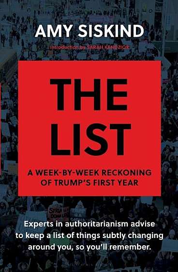 Coperta cărții The List: A Week-By-Week Reckoning of Trump's First Year