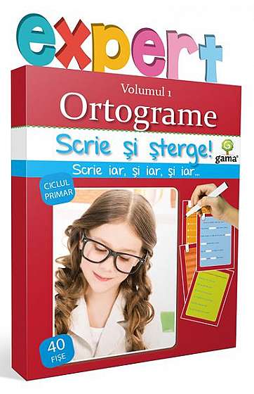 Ortograme, vol. I. Scrie și șterge! Expert (8-10 ani)