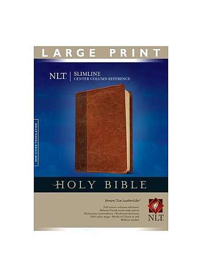Slimline Center Column Reference Bible-NLT-Large Print