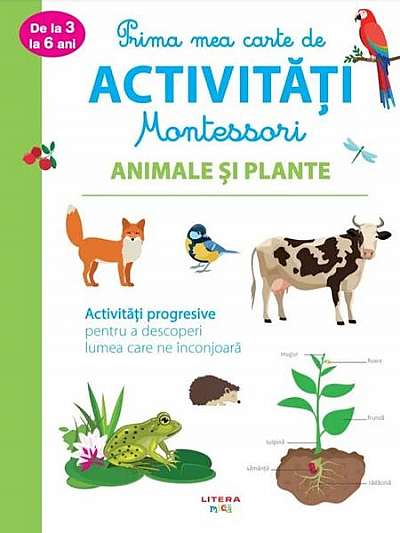 Animale și plante. Prima mea carte de activități Montessori.