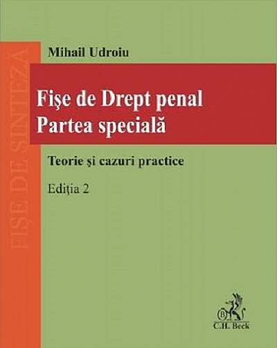Coperta cărții Fise de drept penal. Partea speciala de Mihail Udroiu