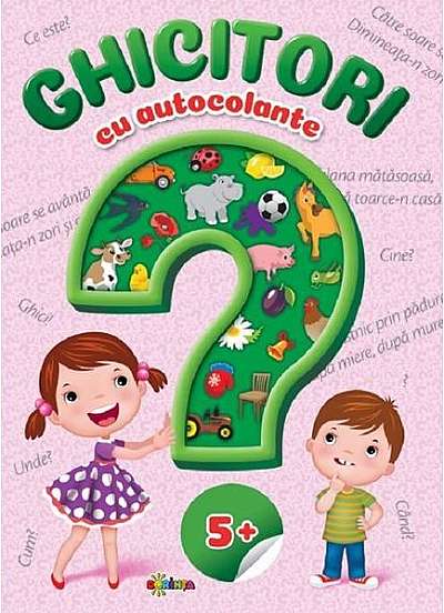 Coperta cărții Ghicitori cu autocolante 5+