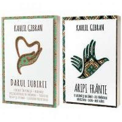 Serie de autor Khalil Gibran, compusa din 2 carti - Aripi frante si Darul iubirii