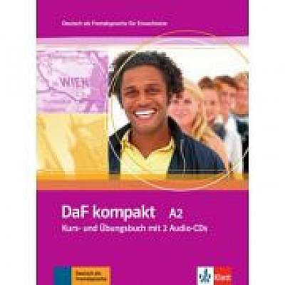 DaF kompakt A2. Deutsch als Fremdsprache für Erwachsene. Kurs- und Übungsbuch mit 2 Audio-CDs - Birgit Braun, Margit Doubek