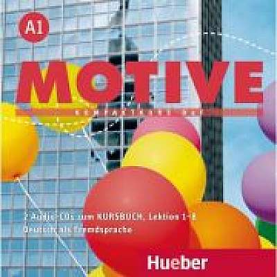 Motive A1 Audio-CDs zum Kursbuch Lektion 1–8 Kompaktkurs DaF, Herbert Puchta