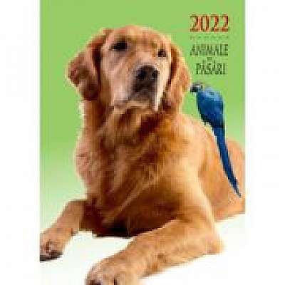 Calendar pentru anul 2022 in imagini cu animale si pasari