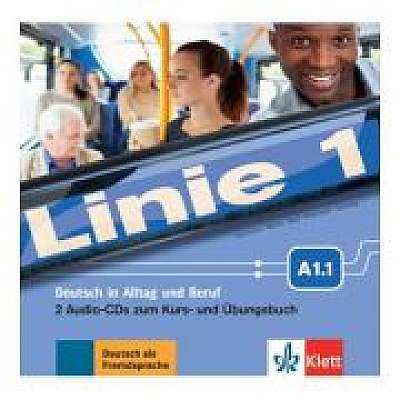 Linie 1 A1. 1, Deutsch in Alltag und Beruf. 2 Audio-CDs zum Kurs- und Übungsbuch - Eva Harst, Susan Kaufmann