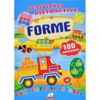 Coperta cărții Activitati distractive. Forme. 100 autocolante