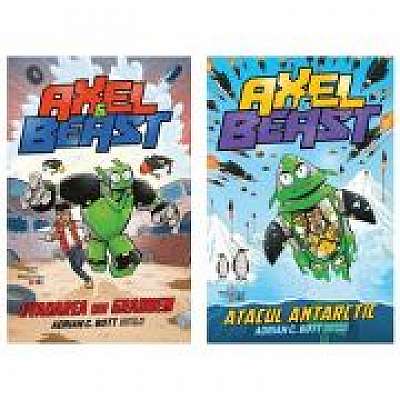 Pachet format din 2 titluri Axel & Beast. Evadarea din Grabbem, Atacul antarctic