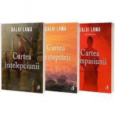 Pachet de 3 carti, Cartea Desteptarii, Compasiunii, Intelepciunii autor Dalai Lama