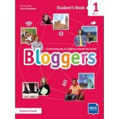 Coperta cărții Bloggers 1 A1-A2 Student’s Book + Delta Augmented + Online Extras