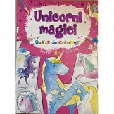 Unicorni magici - carte de colorat