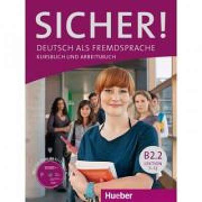Sicher! B2/2 Kurs- und Arbeitsbuch mit CD-ROM, Lektion 7-12 - Dr. Michaela Perlmann-Balme, Dr. Magdalena Matussek, Susanne Schwalb