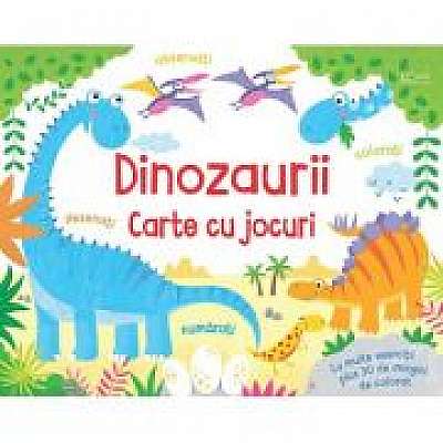 Coperta cărții Dinozaurii - carte cu jocuri (Usborne) de Usborne Books