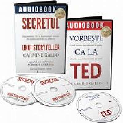 Pachet de 2 audiobooks Carmine Gallo