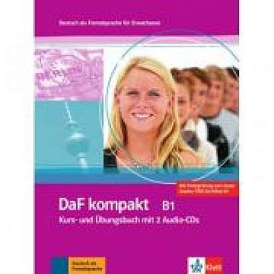 DaF kompakt B1. Deutsch als Fremdsprache für Erwachsene. Kurs- und Übungsbuch mit 2 Audio-CDs - Birgit Braun, Margit Doubek