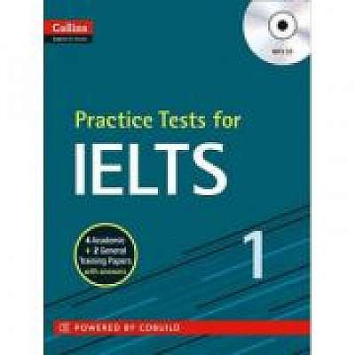 Coperta cărții English for IELTS. IELTS Practice Tests Volume 1 With Answers and Audio