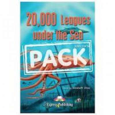 Literatura adaptata pentru copii 20 000 Leagues Under the Sea SET Carte + audio CD