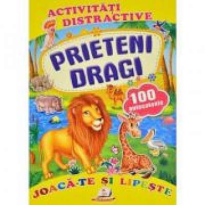 Coperta cărții Activitati distractive. Prieteni dragi. 100 autocolante