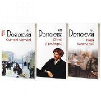 Serie de autor Feodor Dostoievski. Fratii Karamazov, Crima si pedeapsa si Oameni sarmani (set de 3 carti) - Fiodor M. Dostoievski