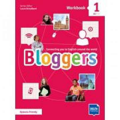 Coperta cărții Bloggers 1 A1-A2 Workbook + Delta Augmented + Online Extras