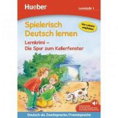Spielerisch Deutsch lernen Lernkrimi Die Spur zum Kellerfenster Buch mit MP3-Download