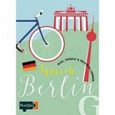 Coperta cărții PuzzQuiz Typisch Berlin. Quiz, Puzzle & Deutsch Lernen A1-A2
