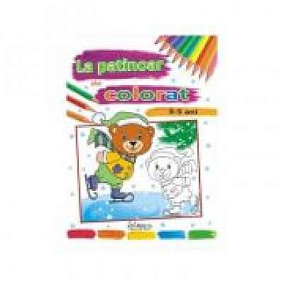 Coperta cărții La patinoar de colorat