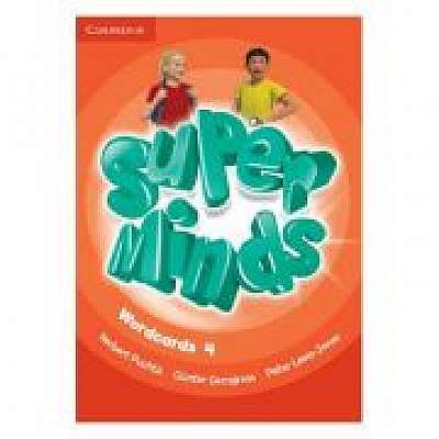 Super Minds Level 4, Wordcards, Gunter Gerngross, Peter Lewis-Jones
