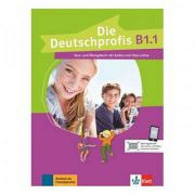 Die Deutschprofis B1. 1. Kurs- und Übungsbuch mit Audios und Clips online