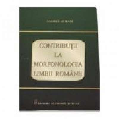 Contributii la morfonologia limbii romane