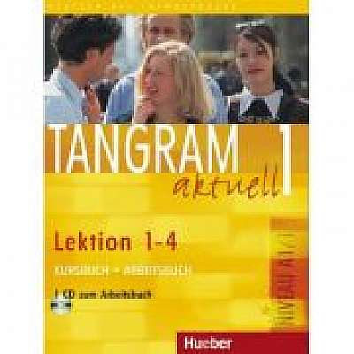Tangram aktuell 1 Lektion 1–4 Kursbuch + Arbeitsbuch mit Audio-CD zum Arbeitsbuch