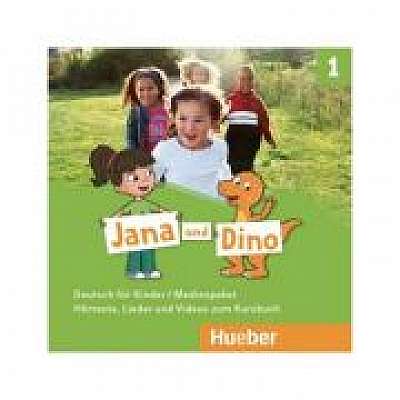 Jana und Dino 1 Medienpaket 2 Audio-CDs und 1 DVD zum Kursbuch, Michael Priesteroth