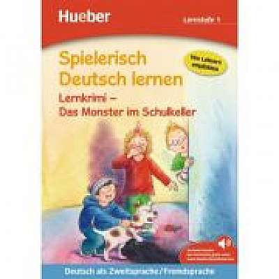 Spielerisch Deutsch lernen Lernkrimi Das Monster im Schulkeller Buch mit MP3-Download