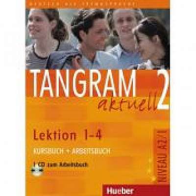 Tangram aktuell 2 Lektion 1–4 Kursbuch + Arbeitsbuch mit Audio-CD zum Arbeitsbuch