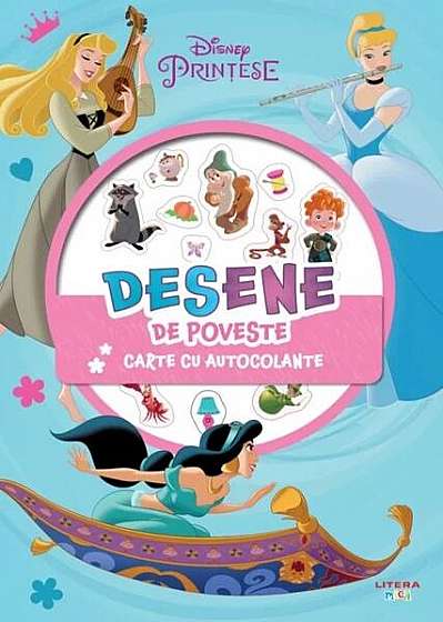 Disney. Prințese. Desene de poveste. Carte cu autocolante - Paperback - *** - Litera mică