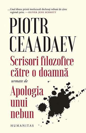 Scrisori filozofice către o doamnă - Paperback brosat - Piotr Ceaadaev - Humanitas