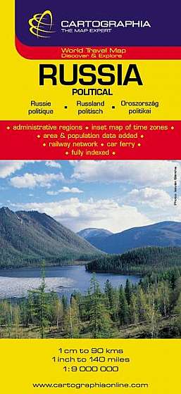 Coperta cărții Hartă rutieră Rusia - Paperback - *** - Cartographia Studium