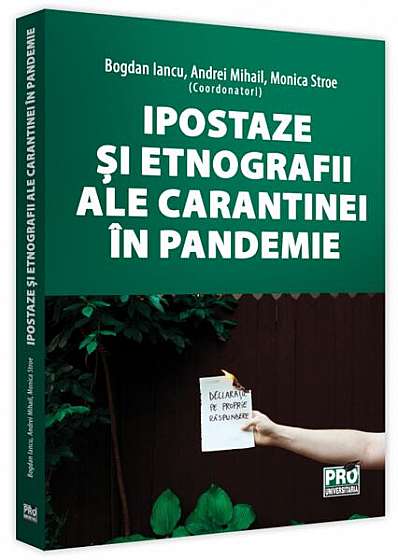 Ipostaze și etnografii ale carantinei în pandemie - Paperback brosat - Monica Stroe - Pro Universitaria