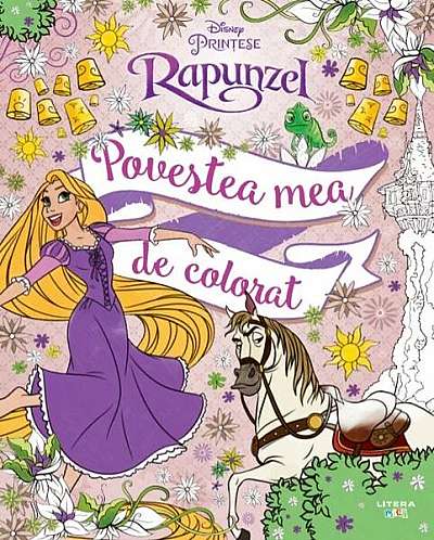 Disney. Prințese. Rapunzel. Povestea mea de colorat - Paperback brosat - Disney - Litera mică