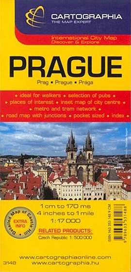 Coperta cărții Hartă rutieră Praga - Paperback - *** - Cartographia Studium
